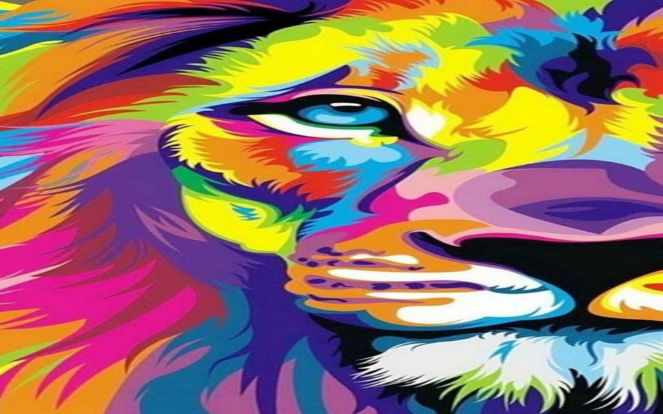Download Lion 3D Art in 4K wallpaper