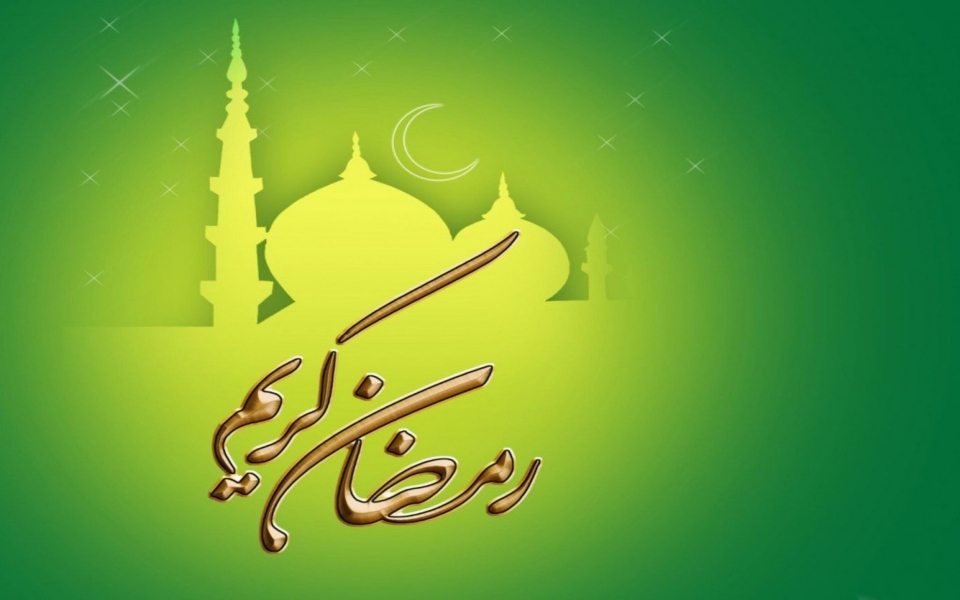 Download Mosque Ramzan Kareem Wallpaper in Green Color Wallpaper wallpaper