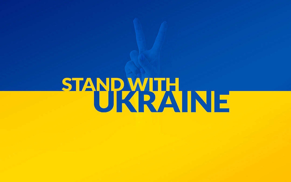 Download Ukraine Flag Victory Sign 4K Wallpapers wallpaper