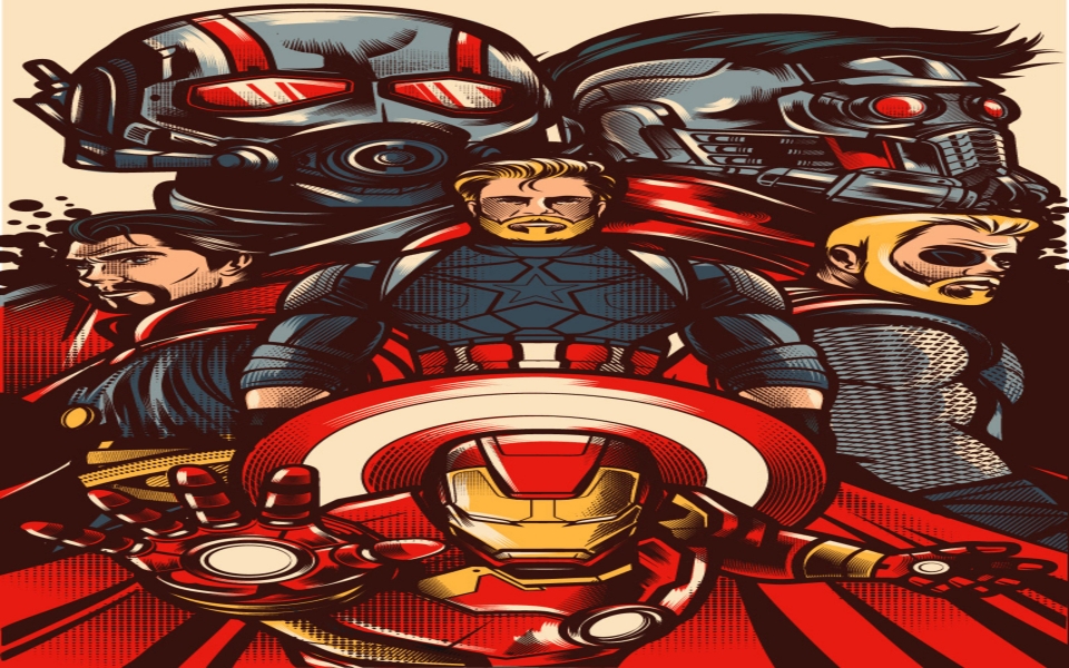 Download Avengers Illustration Vector Chromebook wallpaper wallpaper