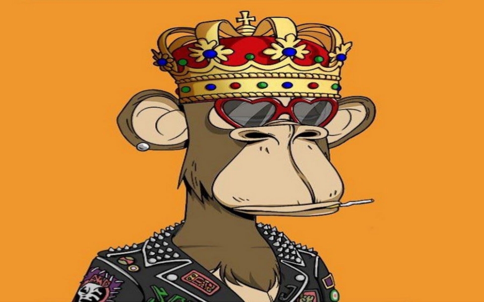 Download New Monkey NFT King Ape Wallpaper wallpaper