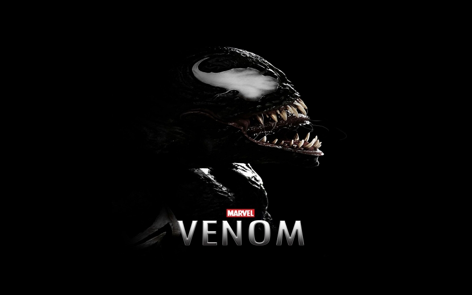 Download New Marvel Heroes Logos Venom Logo in 5K Wallpapers wallpaper