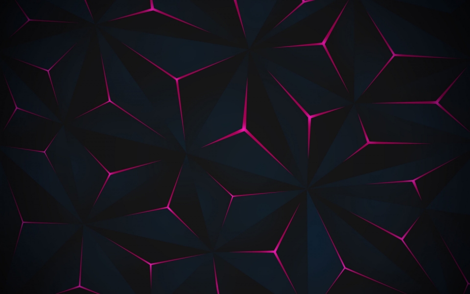 Download 3D Black Background with Purple Neon Lines HD Wallpaper wallpaper