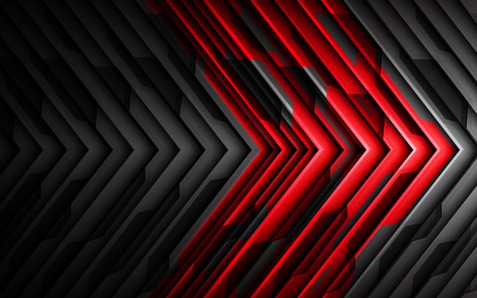 Download High-Tech Black and Red Abstraction HD Wallpaper wallpaper
