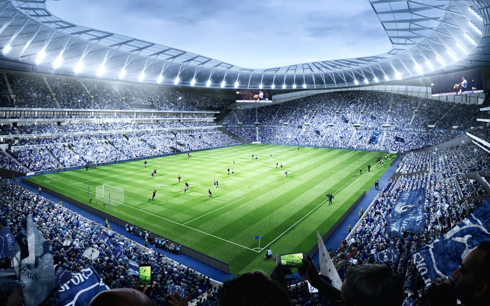 Download Tottenham Hotspur New Stadium HD wallpapers for Mobile 1920x1080 wallpaper