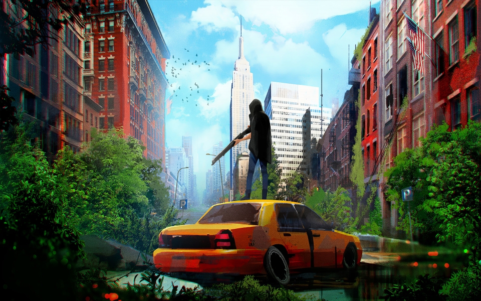 Download Back in Apocalypse City Stunning Digital Art HD Wallpaper wallpaper
