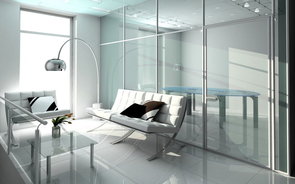 Download Bright White Interior of a Psychologist's Office HD Wallpaper wallpaper