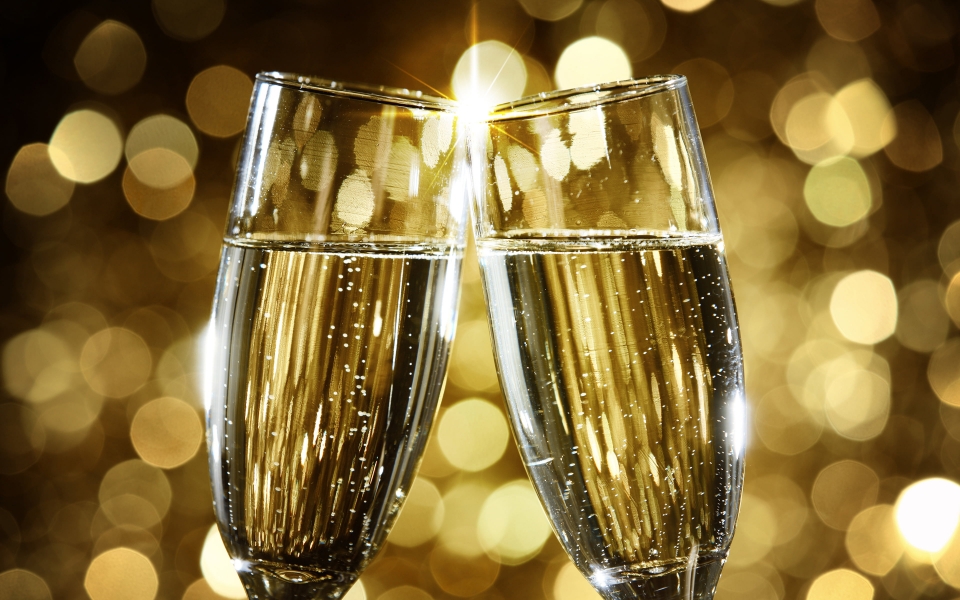 Download Champagne New Year HD Wallpaper wallpaper