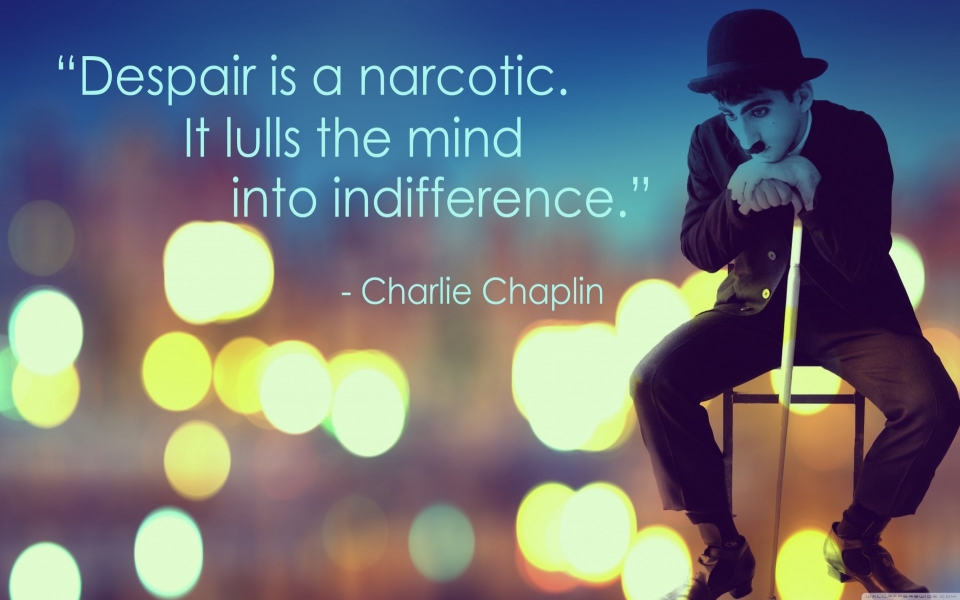 Download Classic Charlie Chaplin Actor Quote HD Wallpaper wallpaper