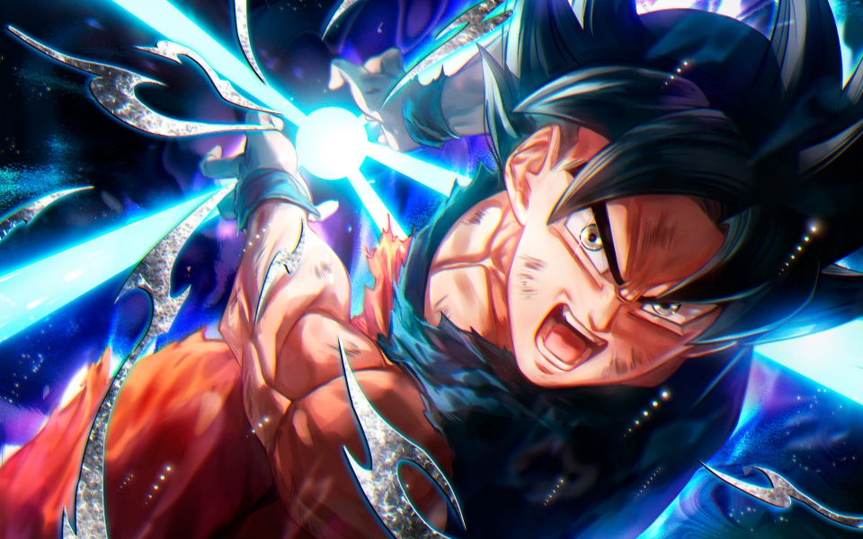 Download DBS Black Goku Fighter Manga Art HD Wallpaper wallpaper