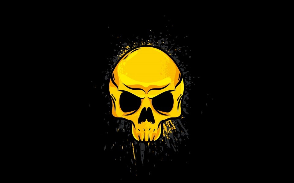 Download Gold Skull 5k HD Wallpaper for PC wallpaper