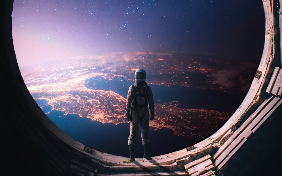 Download Interstellar Astronaut Stunning Digital Artwork HD Wallpaper wallpaper