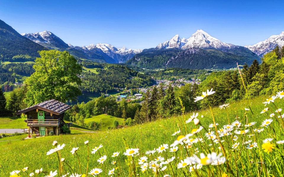 Download Summer Splendor German Alps HD Wallpaper wallpaper