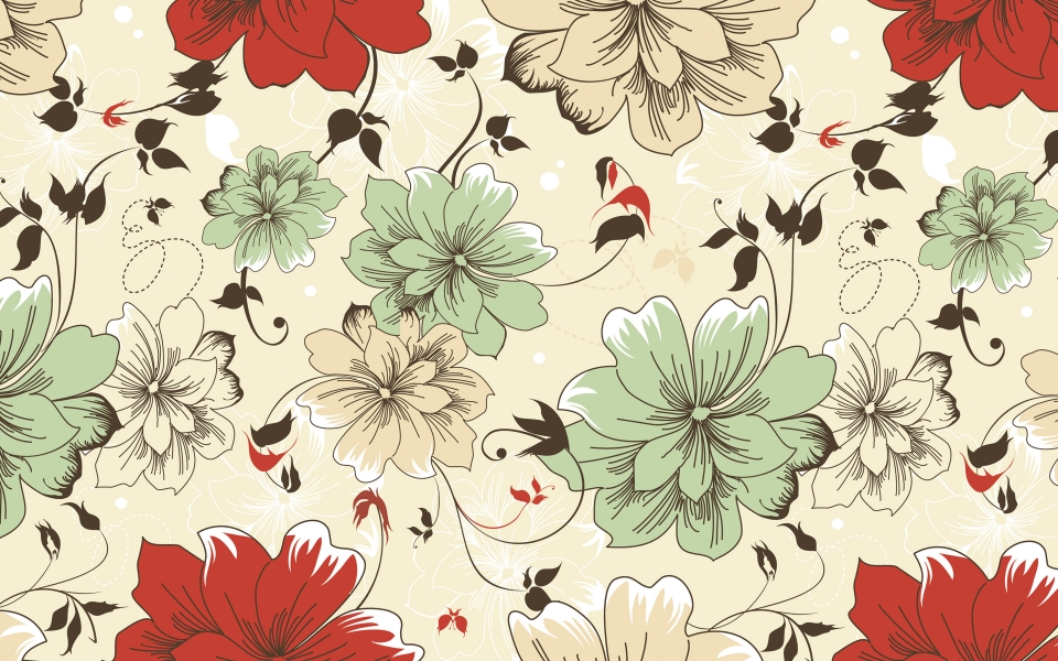 Download Vintage Floral Pattern Samsung Wallpaper HD Download wallpaper