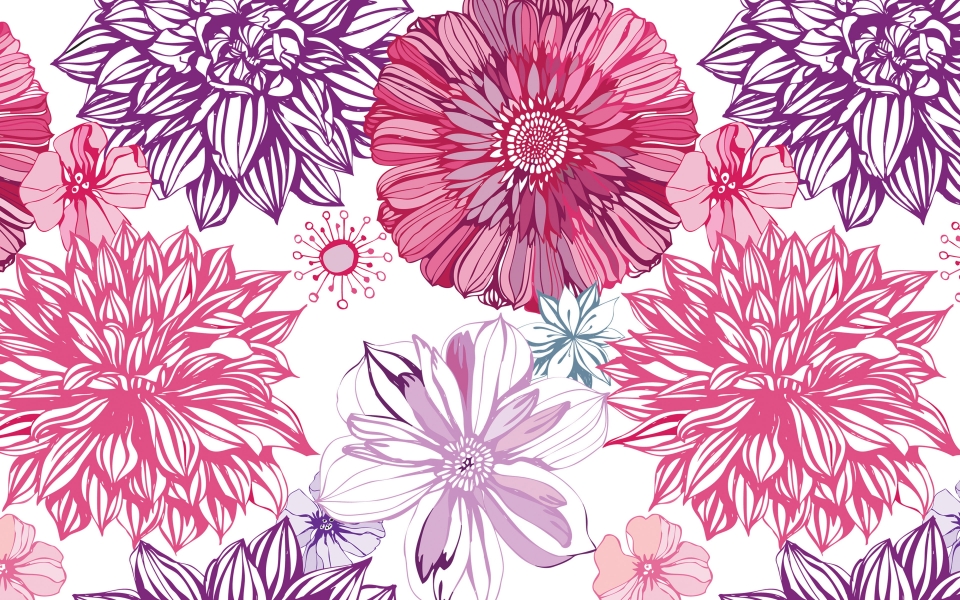 Download Violet Floral Pattern HD Wallpapers for Mobile wallpaper