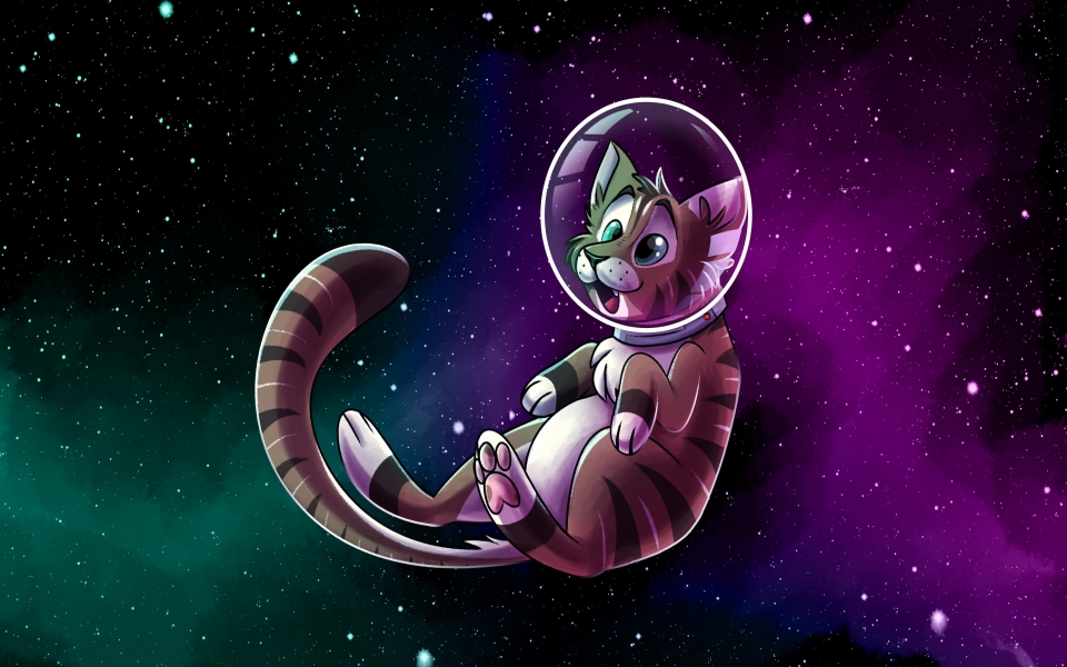 Download Catstronaut Artwork Hilarious Digital Art featuring Cats as Astronauts Free HD Wallpapers wallpaper