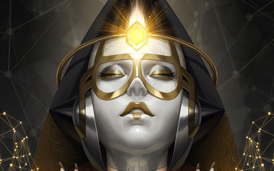 Download Crypto Goddess Bitcoin Digital Art HD Wallpaper wallpaper