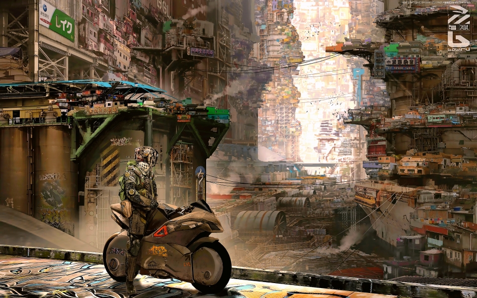 Download Cyberpunk Science Fiction Artwork and HD Wallpapers wallpaper