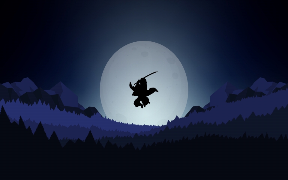 Download Discover the captivating world of Demon Slayer with our HD minimalist wallpaper