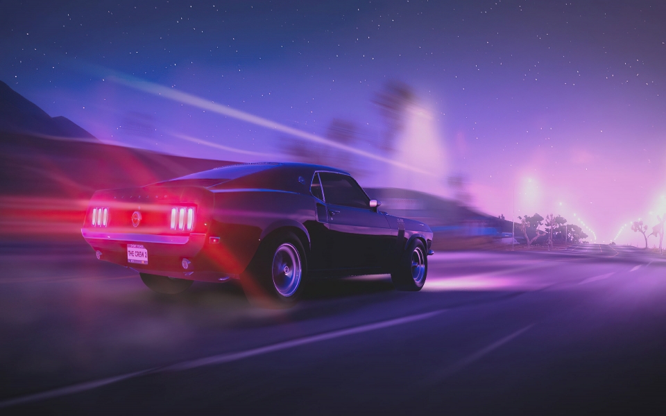 Download Ford Mustang in The Crew 2 Game HD Wallpaper for home screen wallpaper