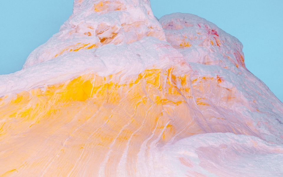Download Majestic Mountain Peaks with Creamy Skies HD Wallpaper wallpaper