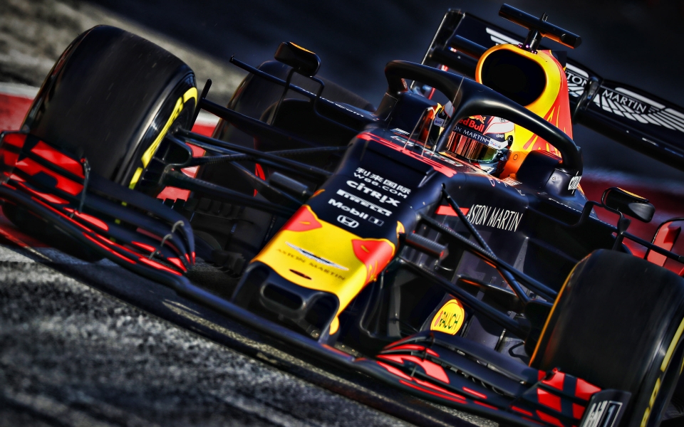 Download Max Verstappen's Red Bull RB15 on the Raceway Stunning 2019 F1 Car wallpaper
