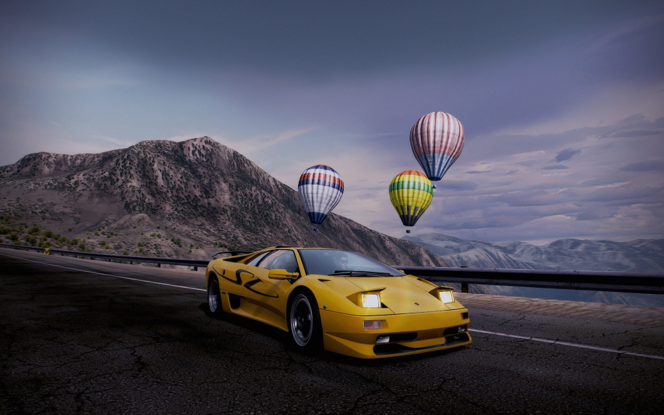 Download Need For Speed Hot Pursuit Lamborghini Diablo HD Wallpaper wallpaper