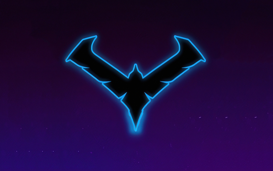 Download Nightwing Gotham Knights Minimal Logo HD Wallpaper for Gamers wallpaper