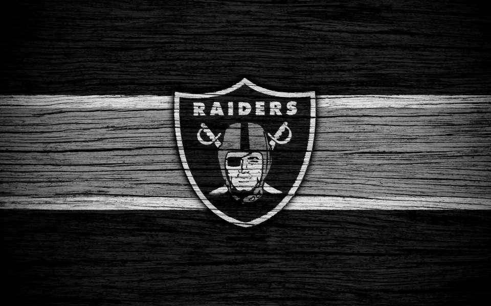 Download Oakland Raiders A Dynamic NFL HD Wallpaper with a Wooden Texture wallpaper
