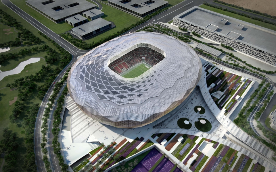 Download Qatar Foundation Stadium Modern Sports Arena for Qatar 2022 FIFA World Cup HD Wallpaper wallpaper