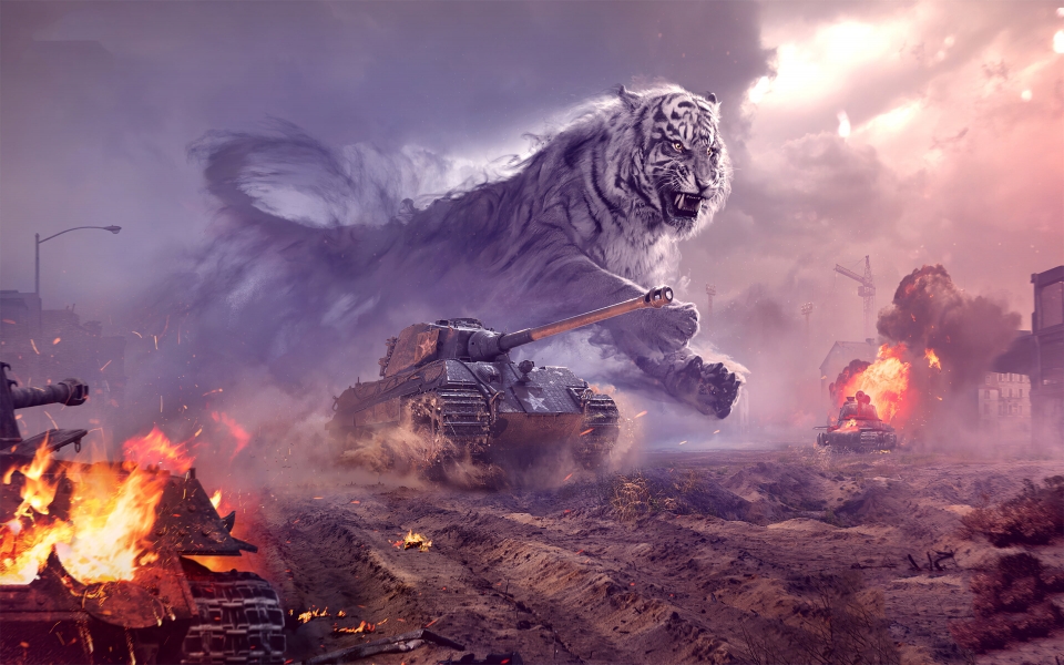 Download World of Tanks Tiger Tank HD Wallpaper wallpaper
