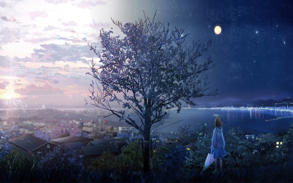 Download Anime Girl Raincoat Captivating Anime Artwork in the Rain HD Wallpaper wallpaper