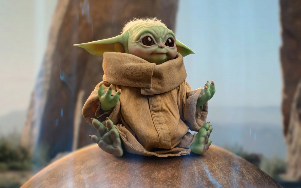 Download Baby Yoda The Adorable Star of The Mandalorian HD Wallpaper wallpaper
