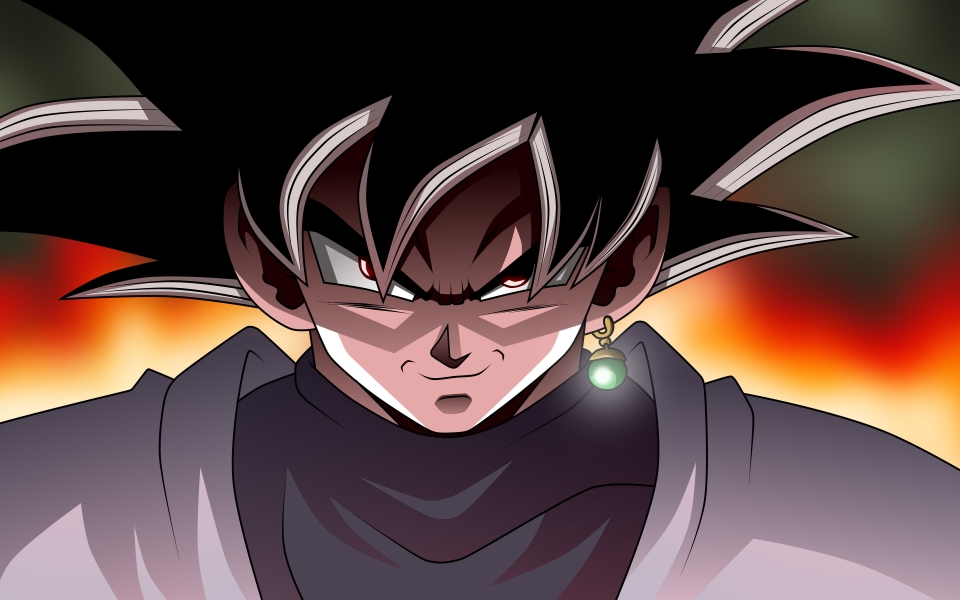 Download Black Goku Manga HD Wallpaper featuring Goku from Dragon Ball Super wallpaper