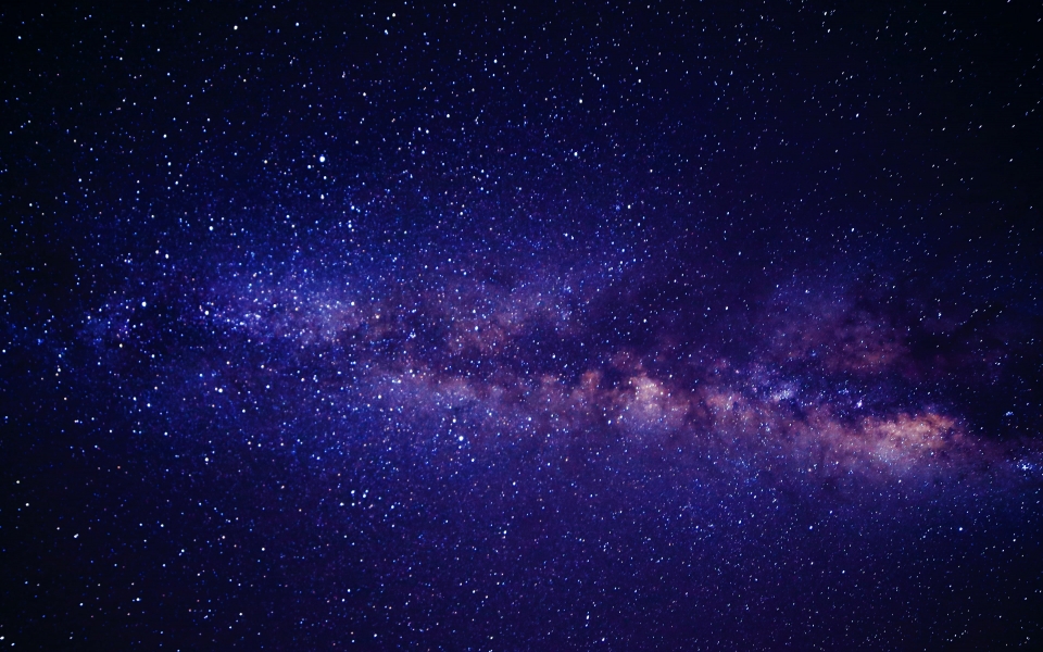 Download Glowing Stars in a Dark Blue Space A Stunning HD Wallpaper wallpaper