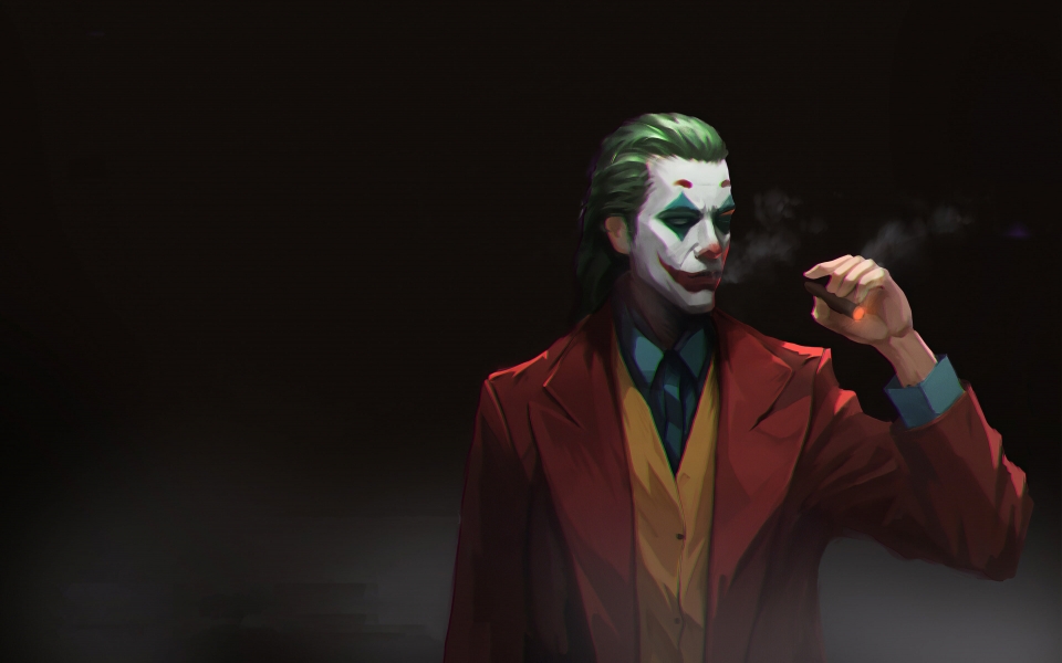 Download Joker Smoker Style HD Wallpaper for Superhero and Supervillain Fans wallpaper