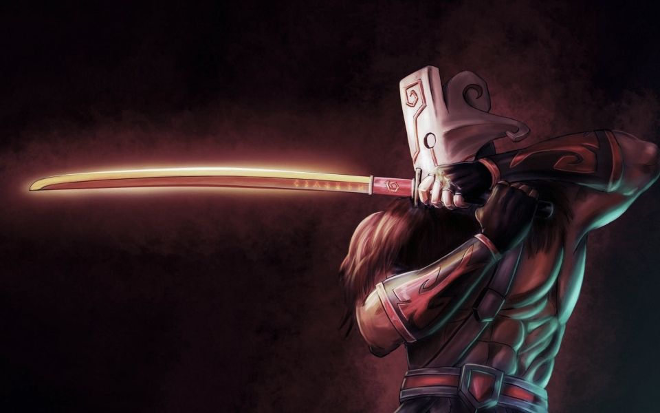 Download Juggernaut Warrior HD Wallpaper featuring Sword Art from Dota 2 wallpaper