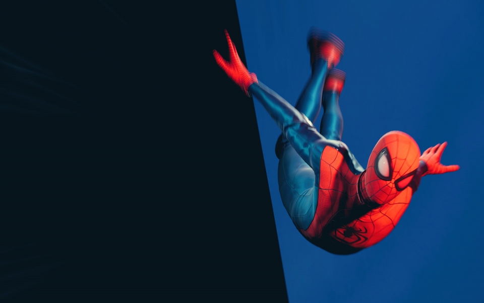 Download Marvel Spider-Man Miles Morales Jumping HD Wallpaper wallpaper