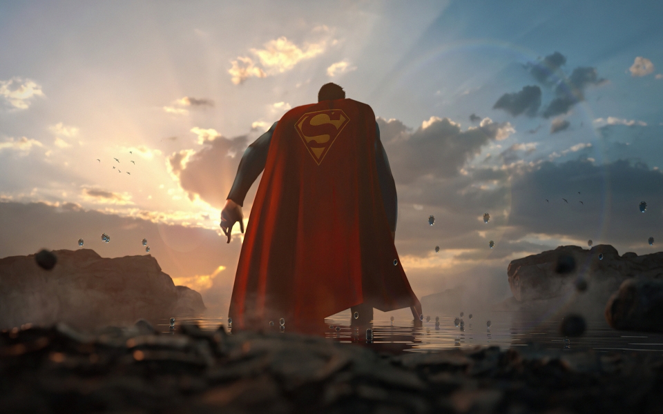 Download Superman Rebirth Iconic Artwork Celebrating the Man of Steel wallpaper