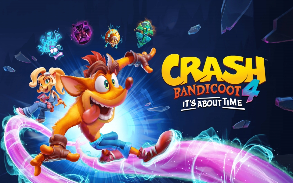 Download Unleash Adventure with Coco Bandicoot in Crash Bandicoot 4 HD Wallpaper wallpaper