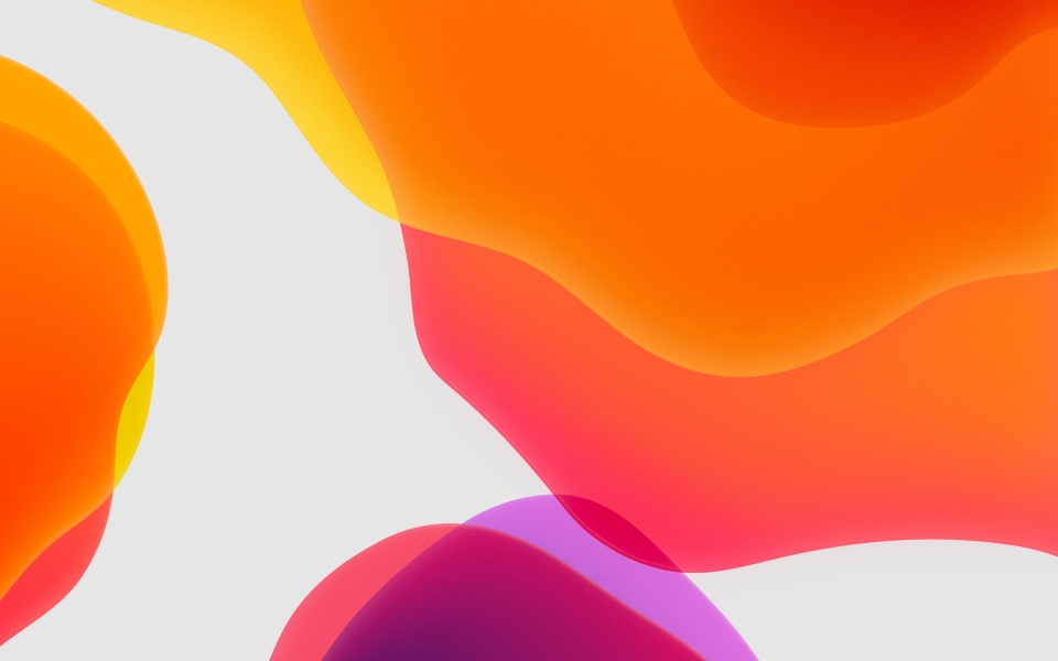 Download Vibrant Abstraction iOS 13 iPad Orange Abstract Design HD Wallpaper wallpaper