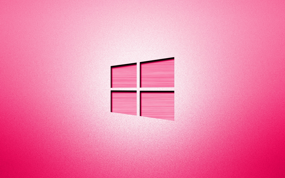 Download Windows 10 Pink Logo Creative Minimalism HD Wallpaper wallpaper