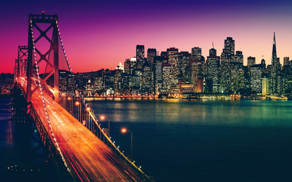 Download Golden Gate Bridge Sunset HD Wallpaper wallpaper