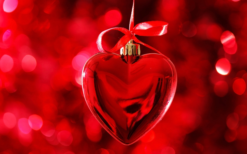 Download Heart Bokeh Romantic Valentine's Day Bliss HD Wallpaper wallpaper