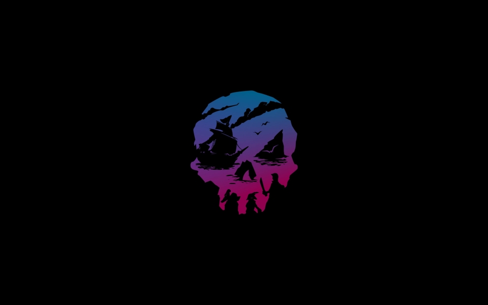 Download Sea of Thieves Logo Minimal A Stylish HD Wallpaper for Fans wallpaper