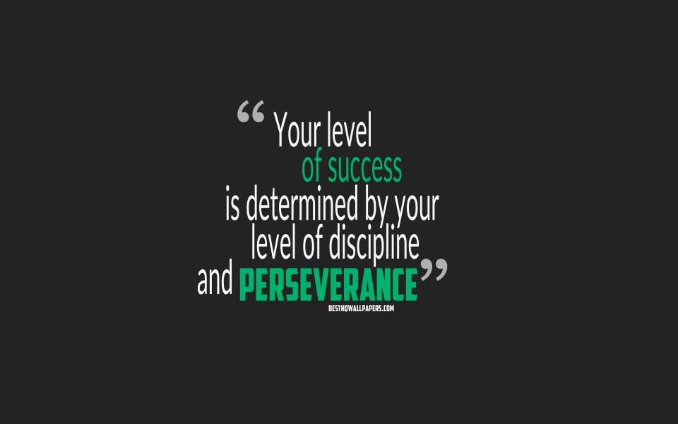 Download Success Quotes Discipline and Perseverance for Motivation HD Wallpaper wallpaper