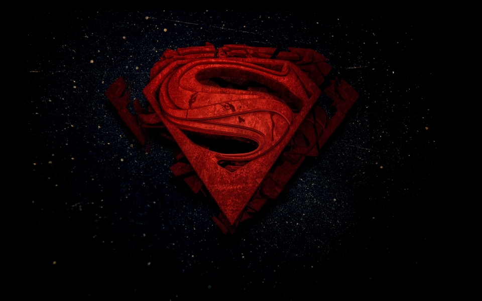 Download Superman 3D Logo Dynamic HD Wallpaper for Superhero Enthusiasts wallpaper