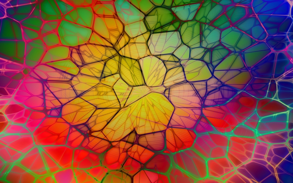 Download Vibrant Mosaic Symphony A Colorful Abstract Art HD Wallpaper wallpaper