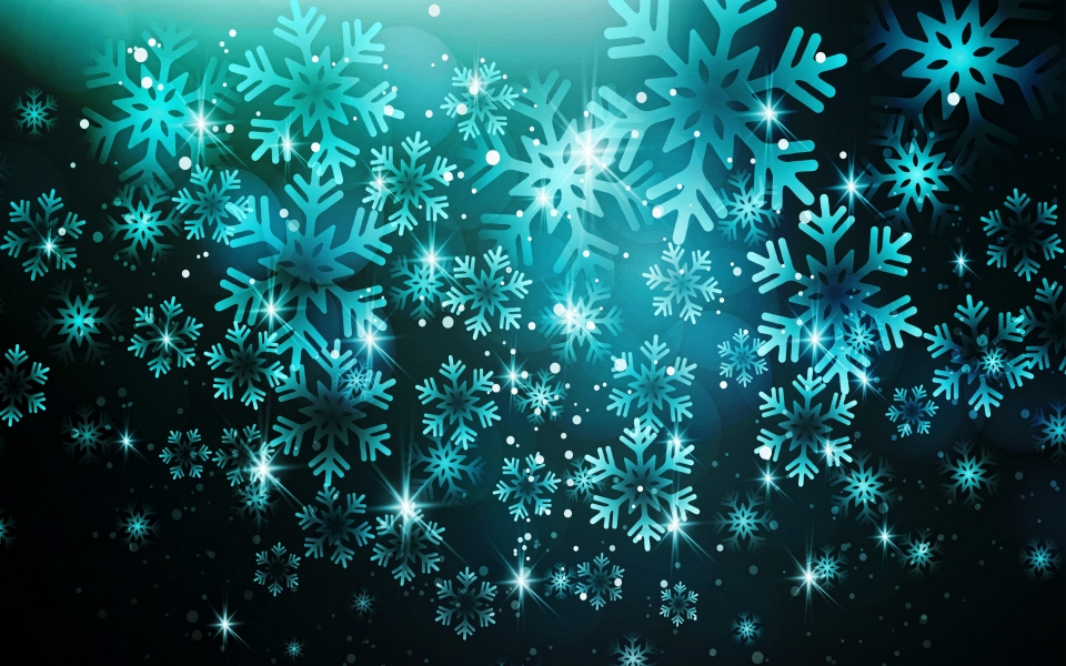 Download Blue Snowflakes Background Abstract Winter HD Wallpaper wallpaper