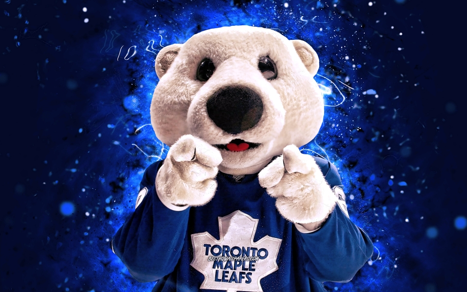 Download Carlton the Bear Toronto Maple Leafs Official Mascot HD Wallpaper wallpaper